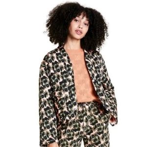 New* olive pink animal print jacket - Rachel Comey